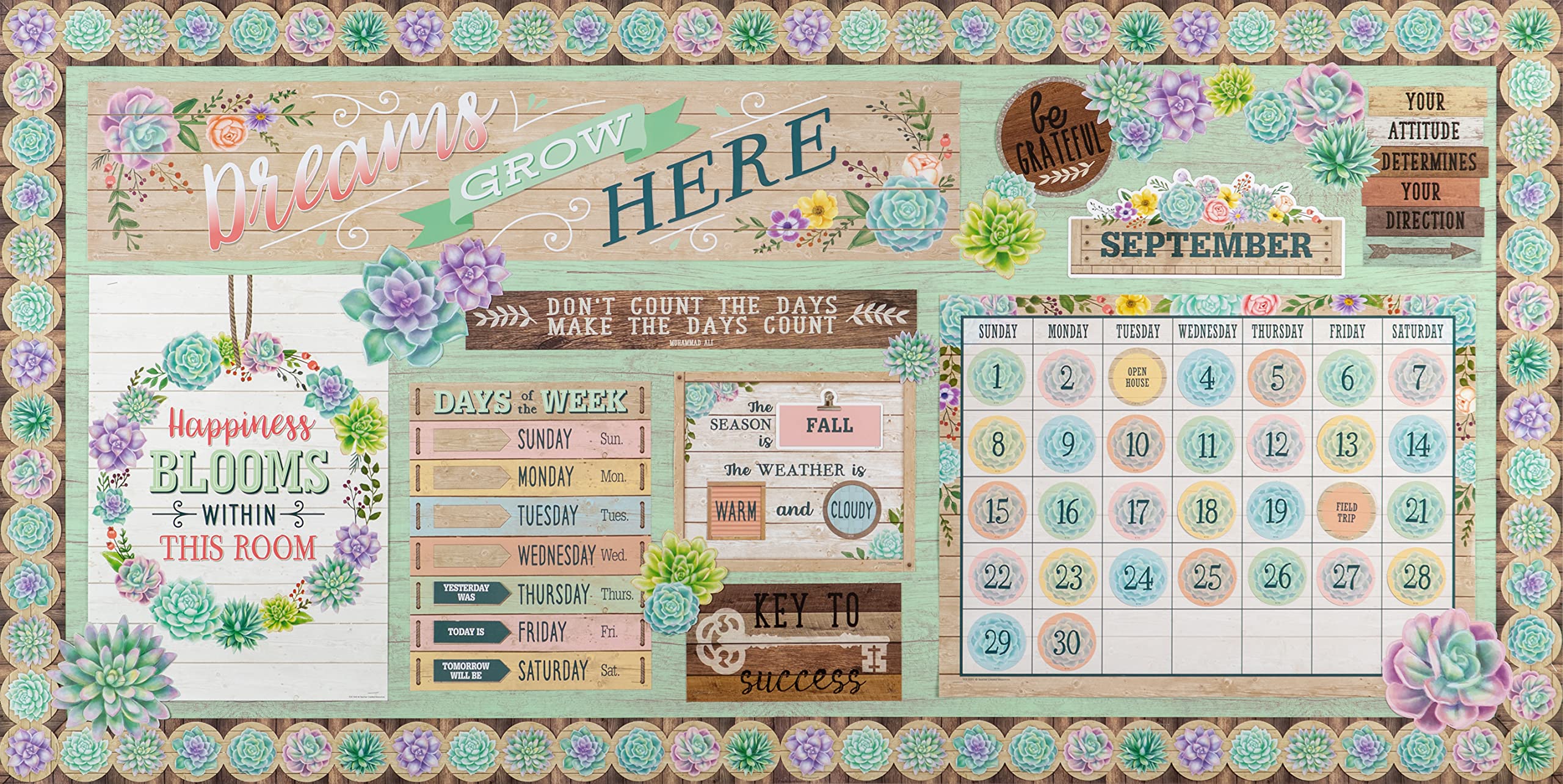 Rustic Bloom Dreams Grow Here Bannr