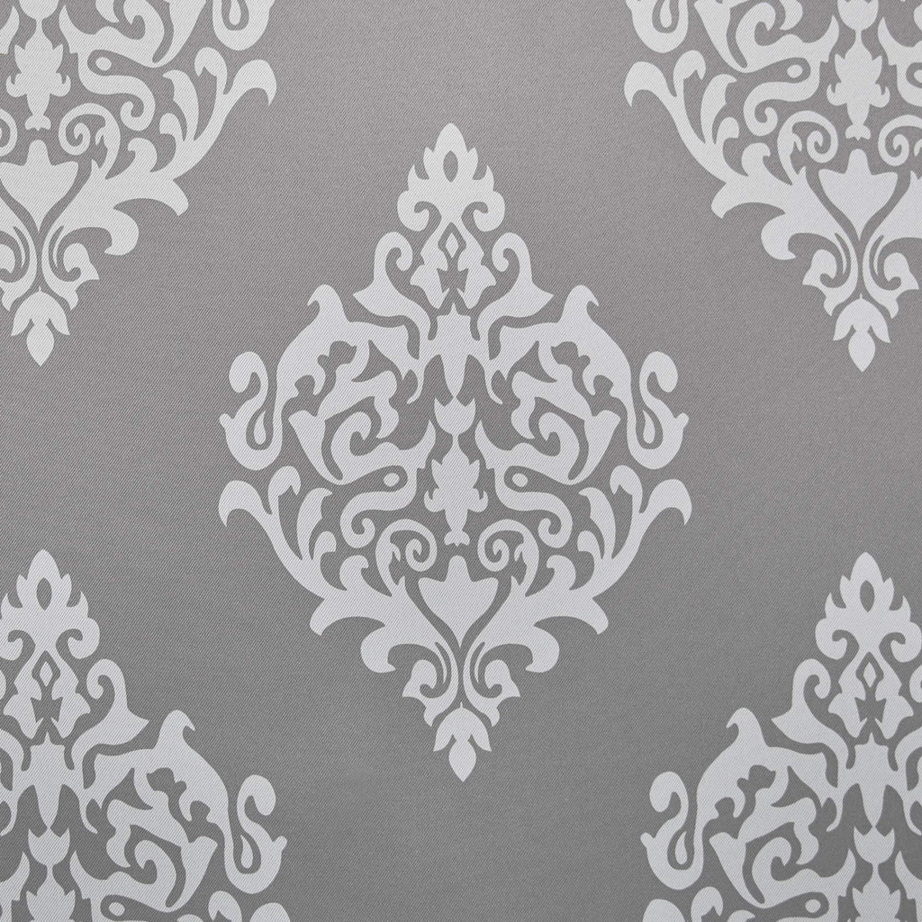 Exclusive Home Medallion Room Darkening Blackout Grommet Top Curtain Panel Pair, 52''X108'', Silver