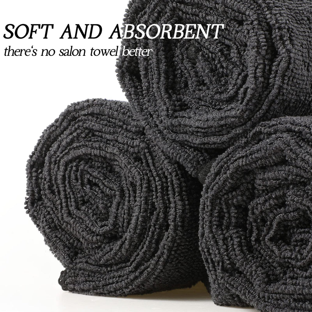 40 Pack Bleach Proof Towels Microfiber Absorbent Salon Towels Bleach Resistant Hair Towel Quick Dry Hand Towels Bulk 16 X 29 Inc