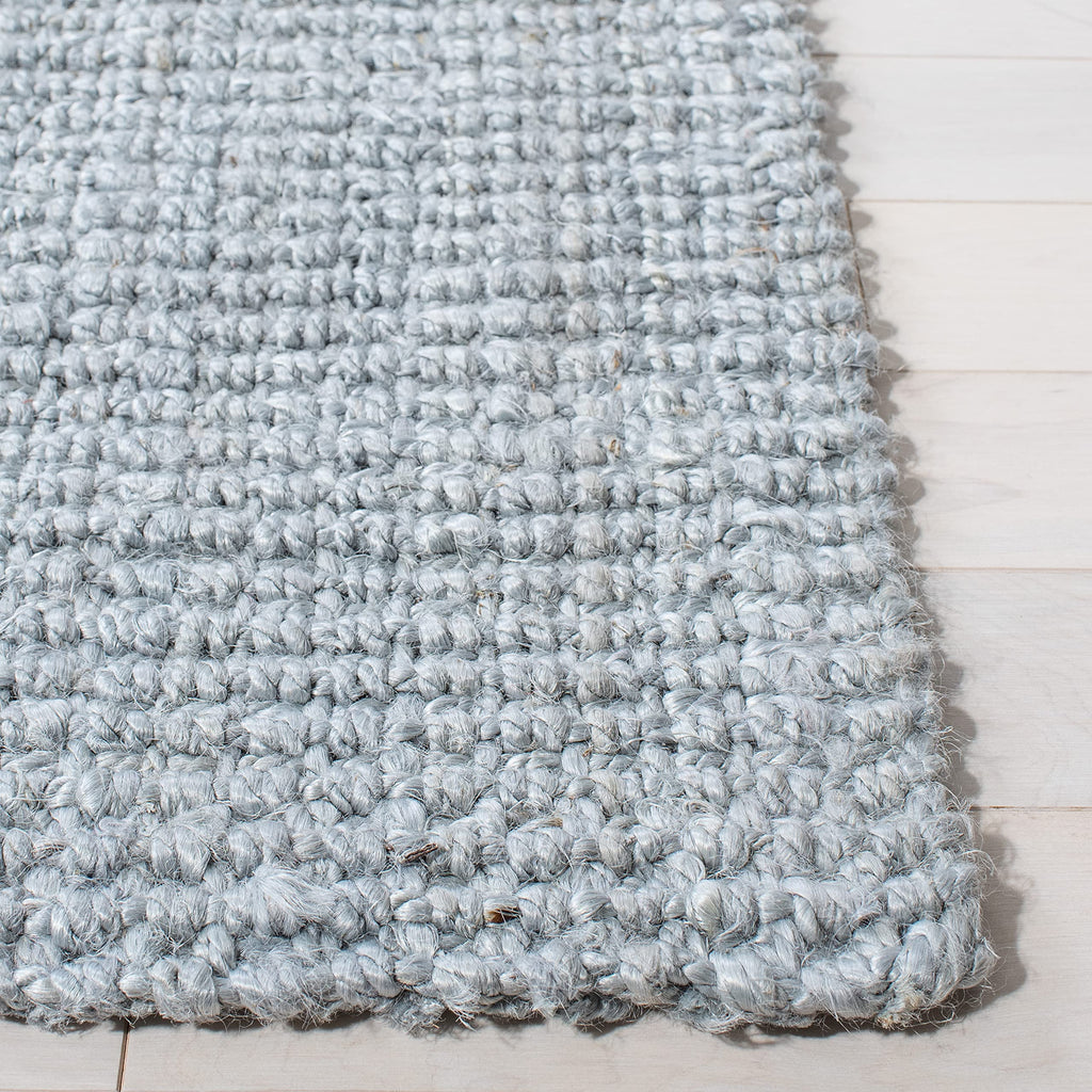 Safavieh Natural Fiber Collection Area Rug - 7' Square, Light Grey, Handmade Farmhouse Jute, Ideal For High Traffic Areas In Liv