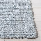 Safavieh Natural Fiber Collection Area Rug - 7' Square, Light Grey, Handmade Farmhouse Jute, Ideal For High Traffic Areas In Liv