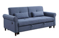 Acme Nichelle Sleeper Sofa in Blue Fabric