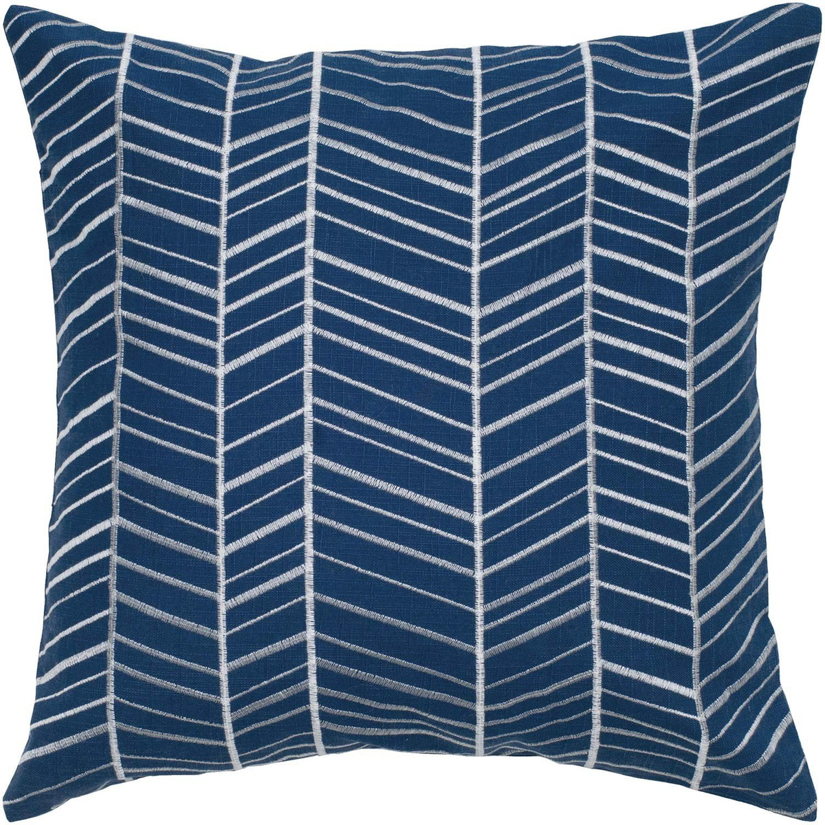 Rizzy Home | T05238 | 18&quot;x18&quot; Blue Decorative Pillow | Down Fill