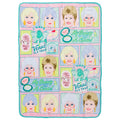 Silver Buffalo Golden Girls Sublimated Flannel Fleece Throw Blanket Featuring Dorothy, Rose, Blanche, and Sophia, 45 x 60