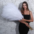 8 Pcs 45 Inch Tall Faux Pampas Grass Decor, Large Artificial White Pompous Grass Bulk, Long Fake Pompas For Floor Vase Filler, W