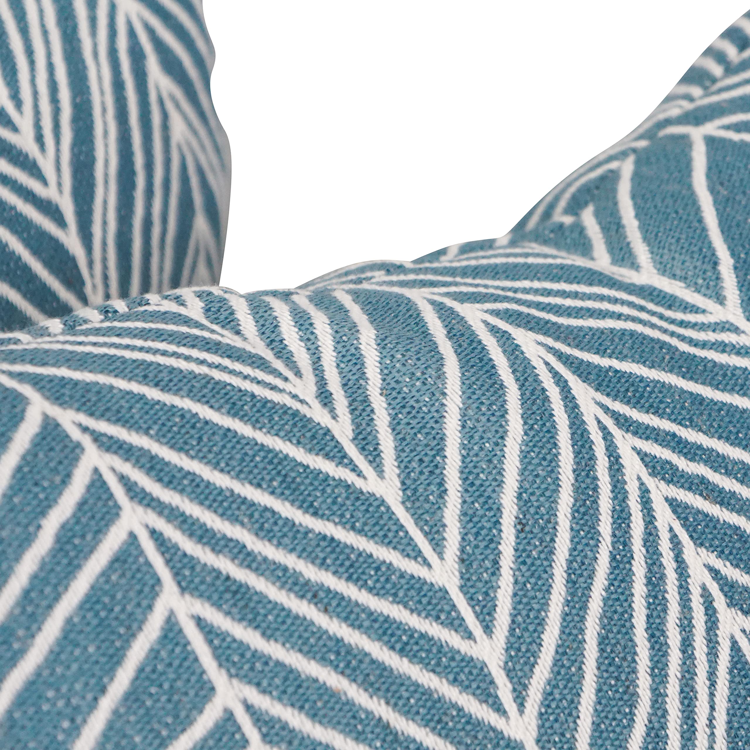 Blazing Needles Square Polyester Jacquard Throw Pillows, 17", Demeter Caspia 2 Count