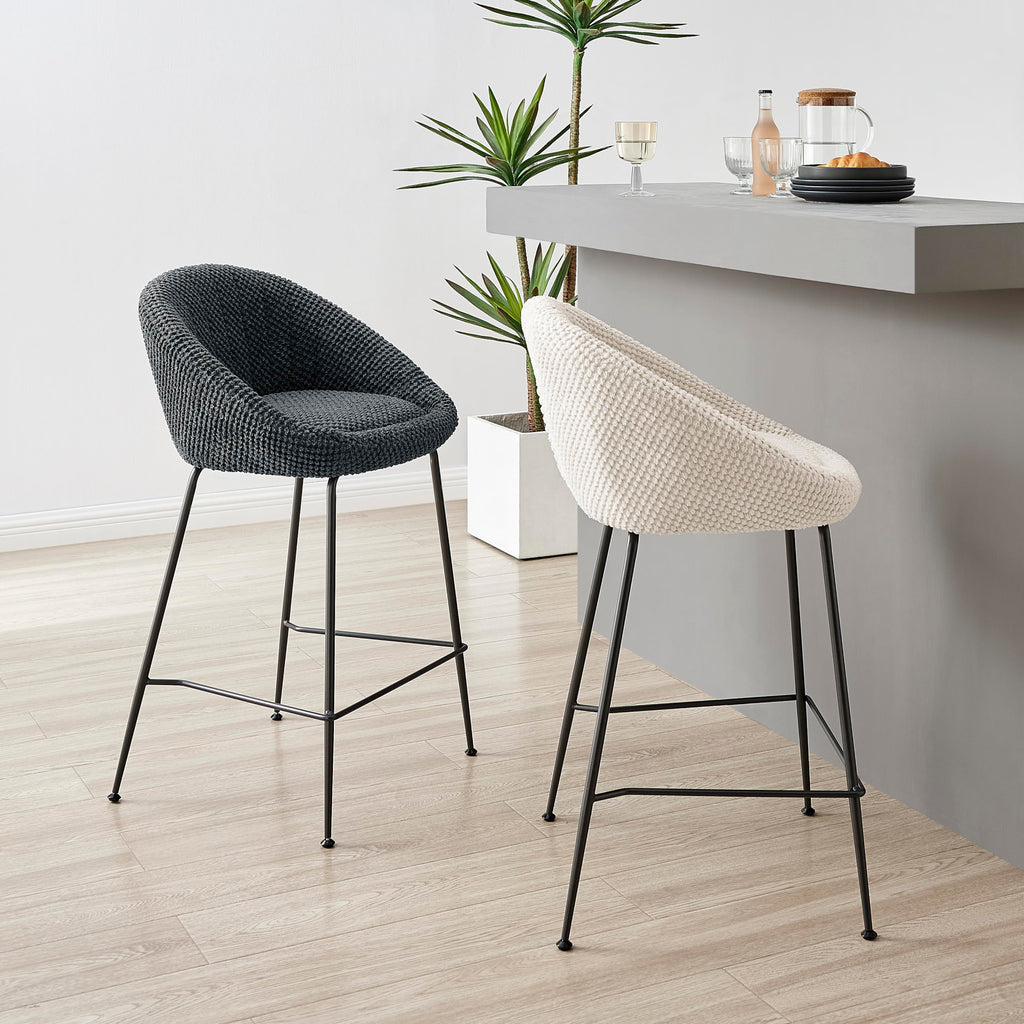 New Pacific Direct Watson Fabric Counter Stool, (Set of 2)