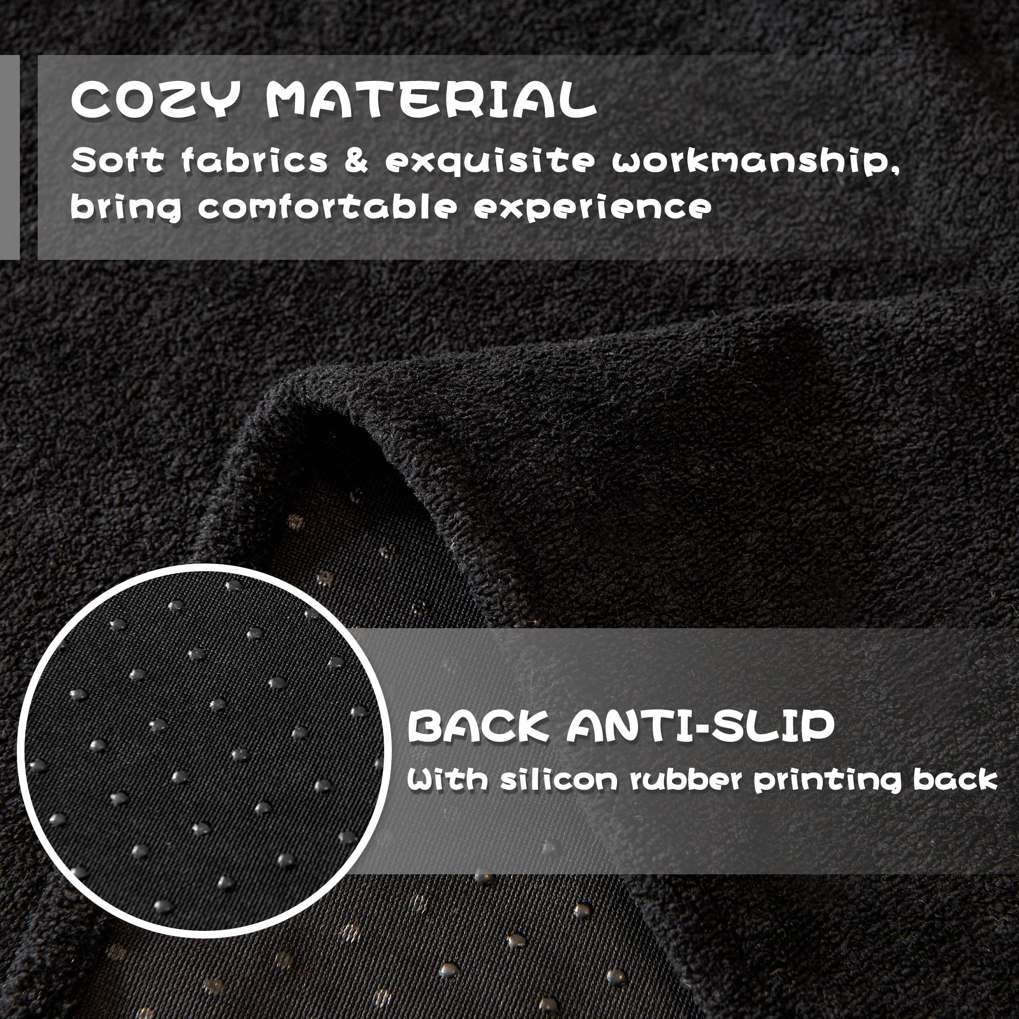 Mysky Home Black Couch Covers For Sectional Sofa, Couch Covers Couch Covers For Dogs Washable Couch Cover Blanket, Non Slip Sofa Slipcovers, Super Soft Sofa Towel For Kids, Pets, 91' X 118'