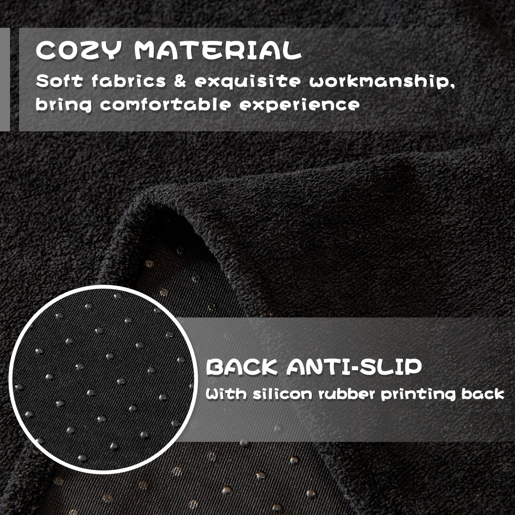 Mysky Home Black Couch Covers For Sectional Sofa, Couch Covers Couch Covers For Dogs Washable Couch Cover Blanket, Non Slip Sofa Slipcovers, Super Soft Sofa Towel For Kids, Pets, 91' X 118'