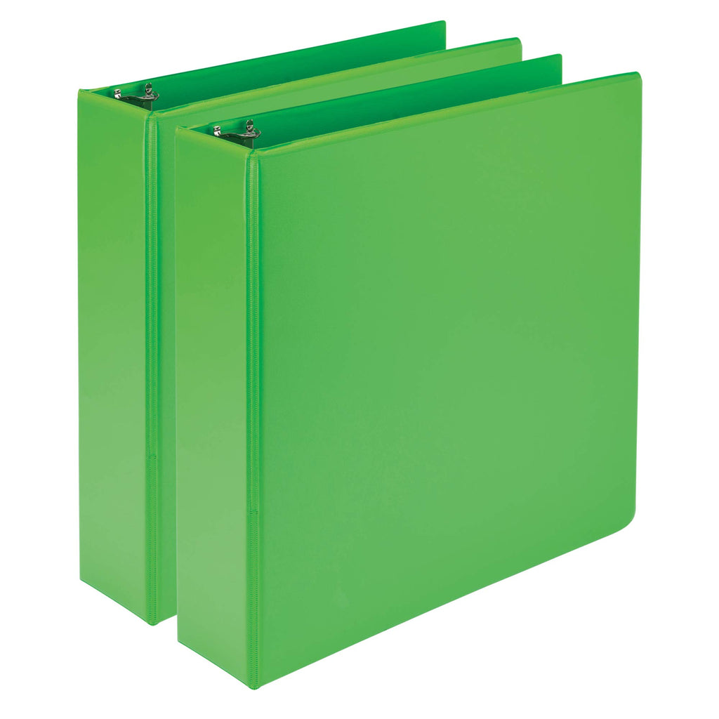 Samsill Earths Choice Biobased Durable Fashion Color 3 Ring View Binder, 2 Inch Round Ring, Up To 25% Plant Based Plastic, Usda