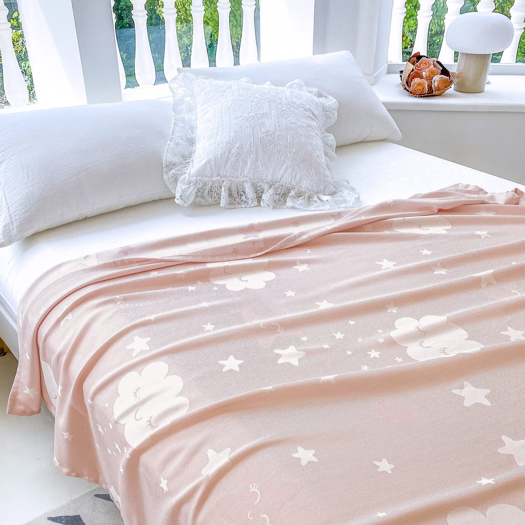 Amyhomie Cooling Blanket For Kids, Soft Comfy Summer Throw Blankets For Hot Sleepers, Girls Blanket For 1-12 Year Old Children C
