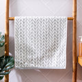 Home Centre Nova Ashfall Chevron Cotton Jacquard Hand Towel  40x60cm