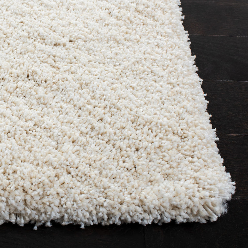 Safavieh Milan Shag Collection Area Rug - 11' Square, Ivory, Solid Design, Non-Shedding & Easy Care, 2-Inch Thick Ideal For High