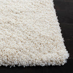 Safavieh Milan Shag Collection Area Rug - 11' Square, Ivory, Solid Design, Non-Shedding & Easy Care, 2-Inch Thick Ideal For High