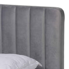 Baxton Studio Nami Beds (Platform), King, Light Grey