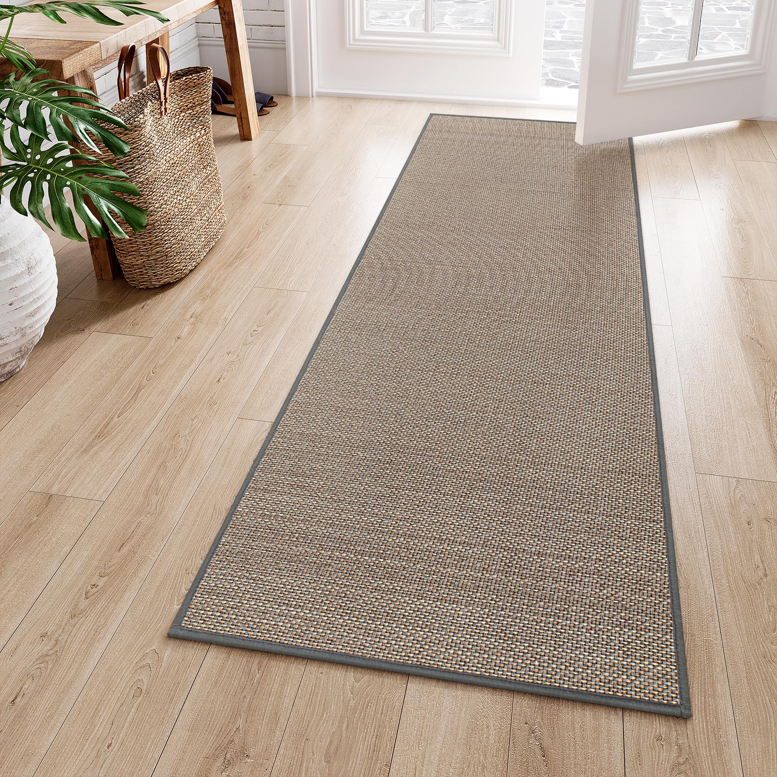 Lahome Farmhouse Kitchen Runner Rug, 2x6 Hallway Runner Rug Non Slip for Entryway Indoor Washable Carpet Runners for Hallway 6ft
