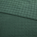 Levtex Home - Mills Waffle - Full Quilted Bedspread Set - Forest Green Cotton Waffle - Bedspread Size (96X110In.), Sham Size (26