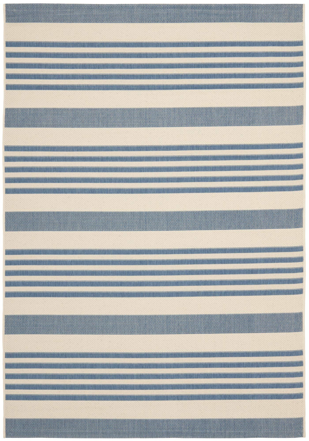 SAFAVIEH Courtyard Collection Area Rug - 5'3'' x 7'7'', Beige & Blue, Non-Shedding & Easy Care, Indoor/Outdoor & Washable-Ideal 