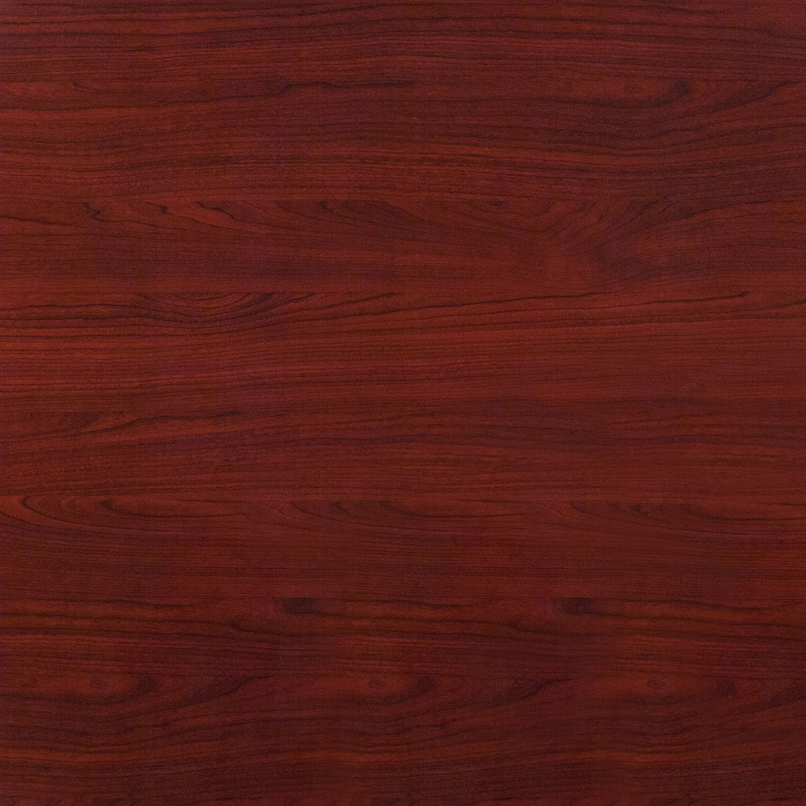 Flash Furniture Glenbrook 48'' Round High-Gloss Mahogany Resin Table Top with 2'' Thick Drop-Lip