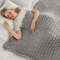 Maetoow Tighter Version Chenille Chunky Knit Blanket Throw (40  50 Inch), Handmade Warm & Cozy Blanket Couch, Bed, Home Decor, S