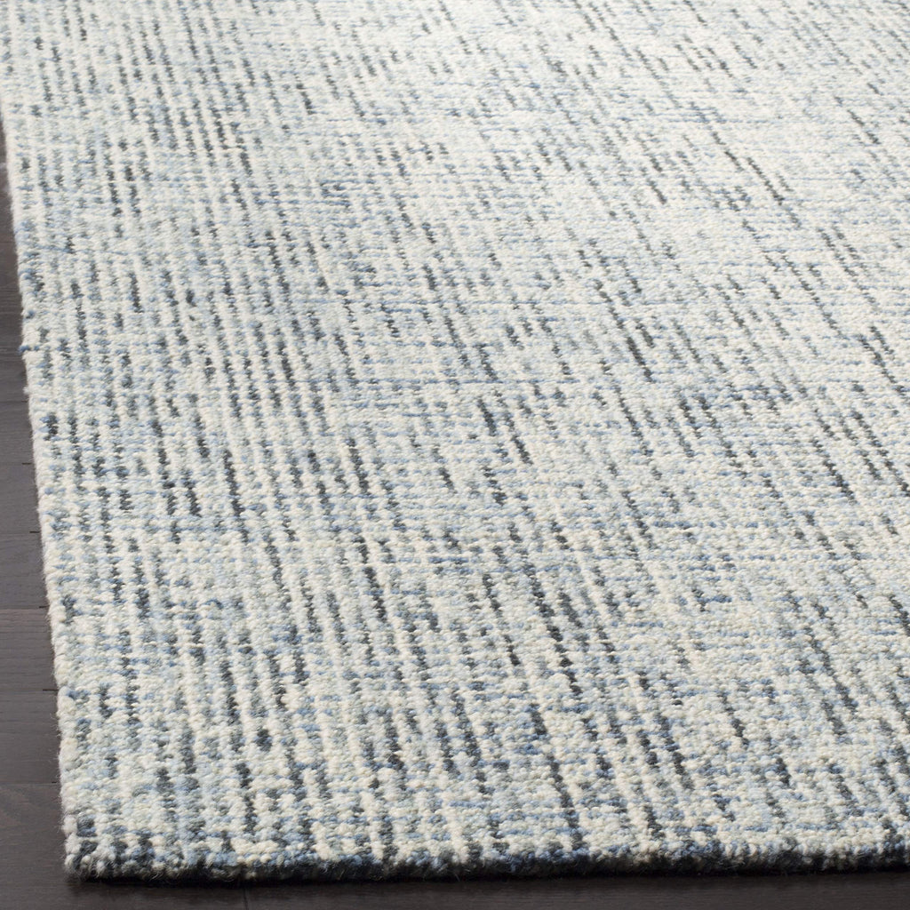 Safavieh Abstract Collection 4' Round Blue/Charcoal Abt468B Handmade Premium Wool Area Rug