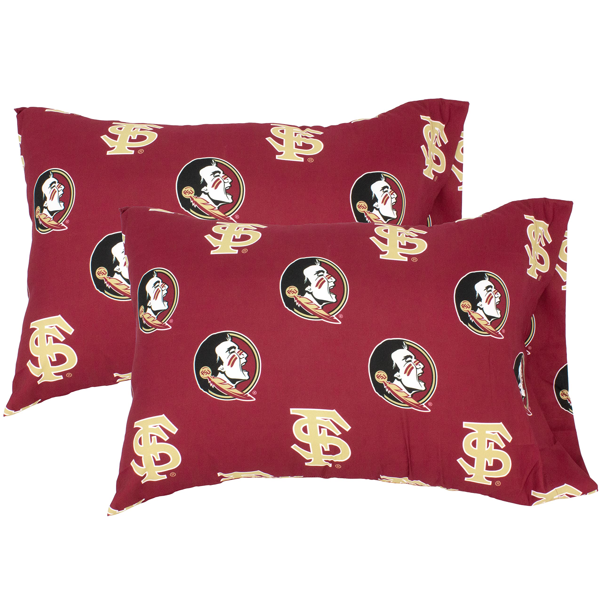 College Covers Everything Comfy Florida State Seminoles Pillowcase Pair, King, 20' X 40', Includes 2 King Pillowcases