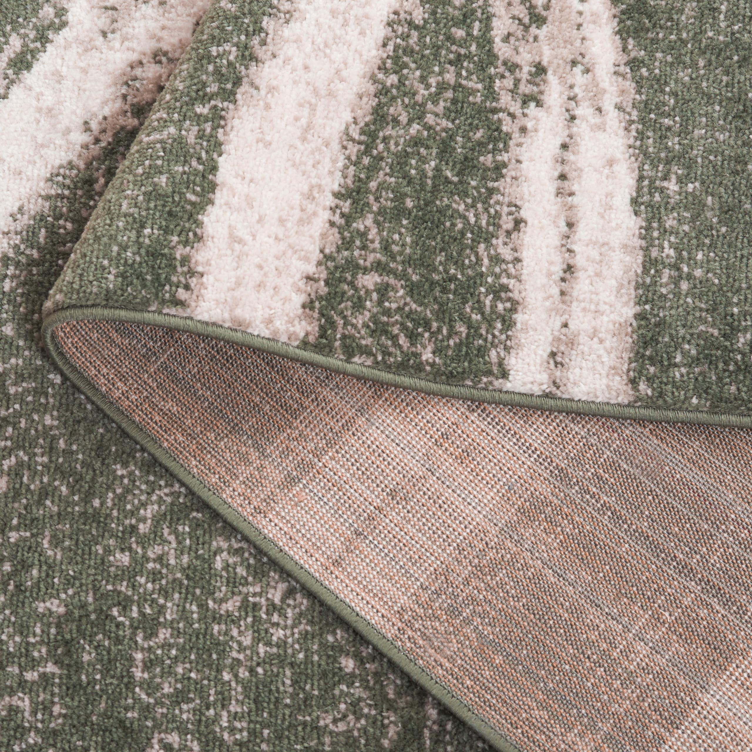 Safavieh Adirondack Collection Area Rug - 8' X 10', Dark Green & Ivory, Contemporary Design, Stain Resistant, Ideal For High Tra