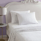 Betsey Johnson - Twin Bed Sheets, Soft & Lightweight Bedding, Fade & Wrinkle Resistant (Pretty Floral Ditsy Purple, Twin)