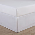 Levinsohn Luxury Hotel Tailored Bed Skirt - Baratta Stitched Hem, White, Queen