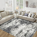 9x12 Area Rugs Living Room Rugs: Large Washable Rug with Anti-Slip Backing Non-Shedding Stain-Resistant Soft Abstract Carpet for