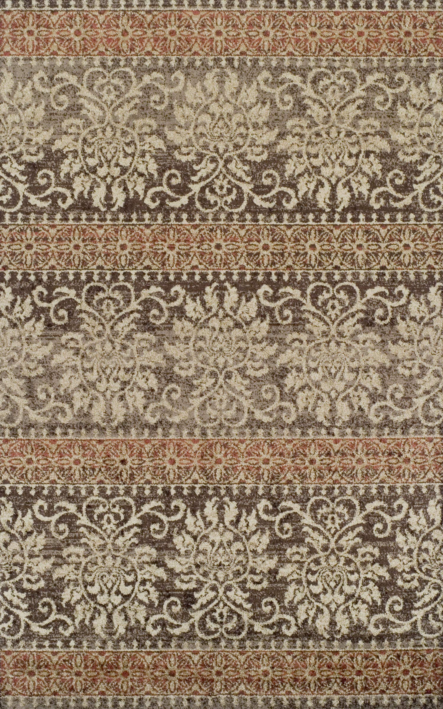 Addison Rugs Blair Osbl37 Brown 4'11" X 7' Rectangle Soft Area Rug, Easy Clean, Plush, Bedroom, Family Room, Living Room, Dining Room, Kitchen Rug