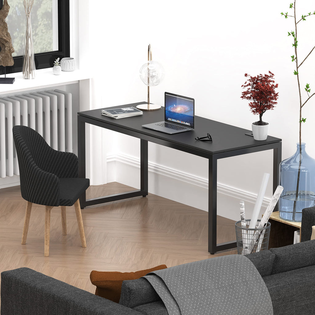 SHW Artwork Solo Desk OD-05B-K Steel Black 55" W x 23.8" D x 28" H