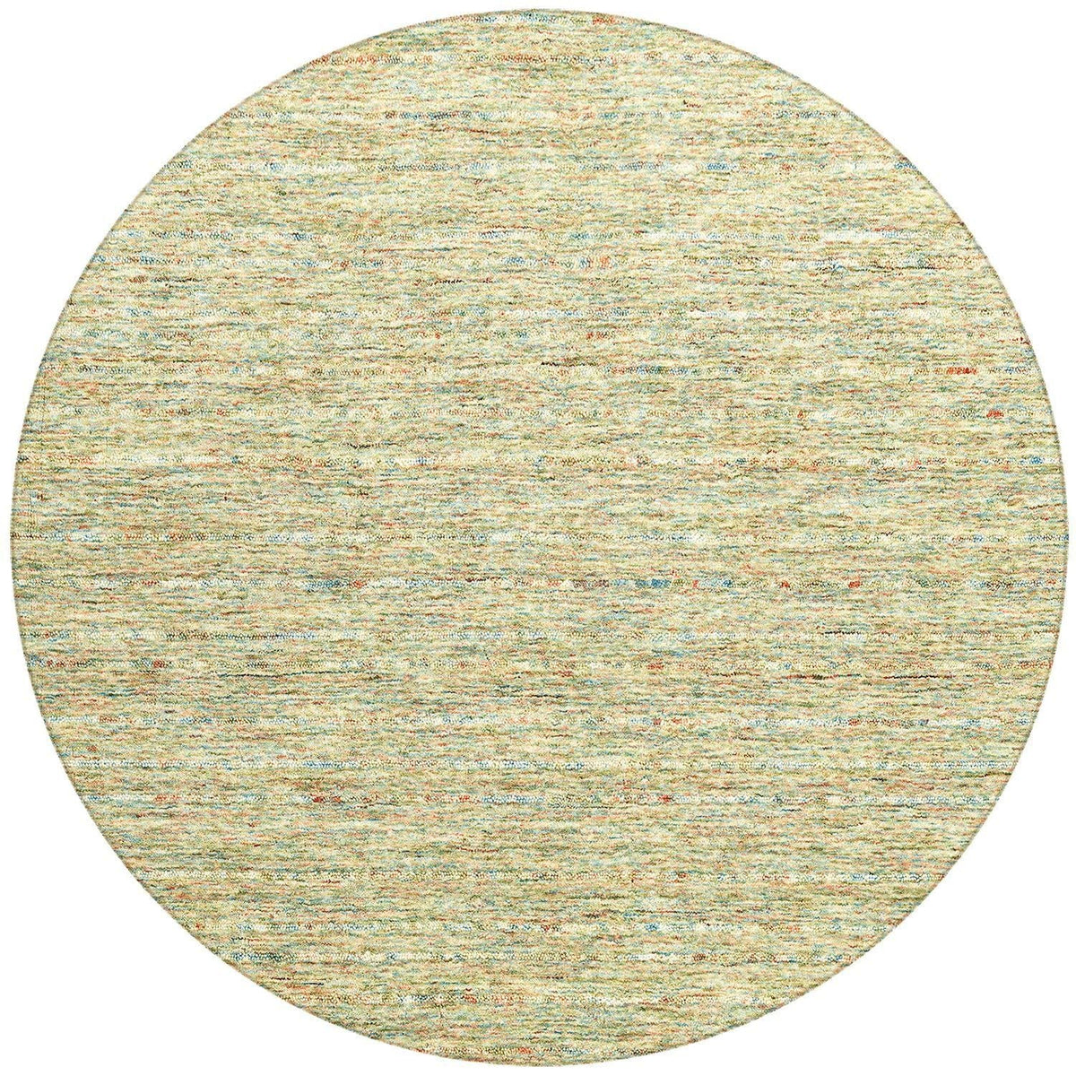 Reya Ry7 Green Casual Rug Round 8' X 8'