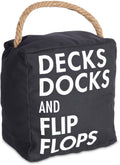 Pavilion Gift Company Door Stopper, Black, White, 5' X 6'