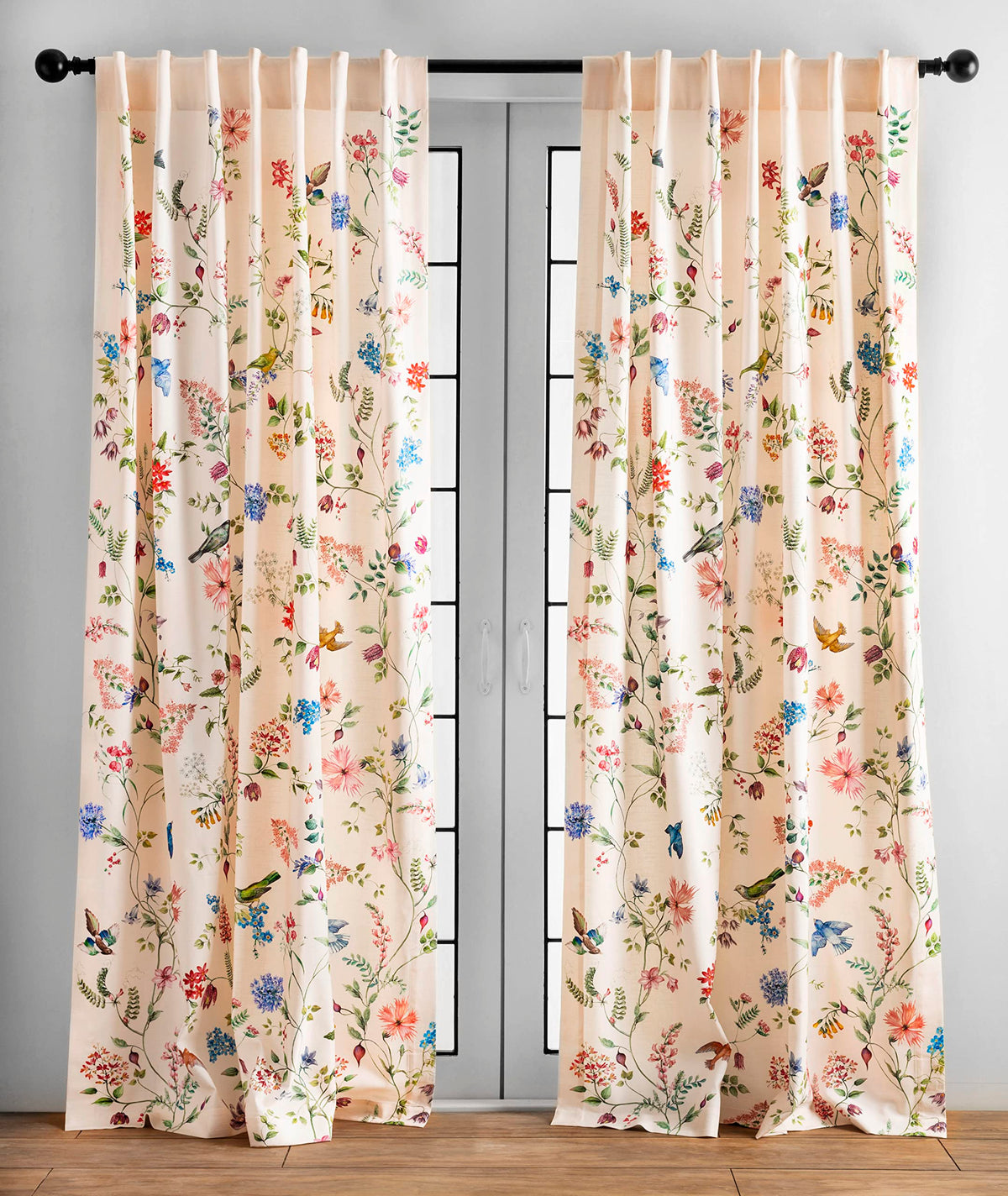 Maison D' Hermine 100% Cotton Curtain - 50'X96' Multi Decorative Curtain - Aesthetic Curtains For Farmhouse, Kitchen & Bedroom