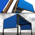 Royal Shade 12' W X 19' L Blue Pergola Sun Shade Canopy Replacement Cover With Stainless Steel Weighted Rods, 95% Uv Blockage, C