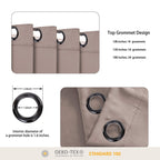 Bonzer Room Divider Curtain Total Privacy Wall Noise Reducing Wide Blackout Curtains For Patio Sliding Glass Door, 84L X 108W In