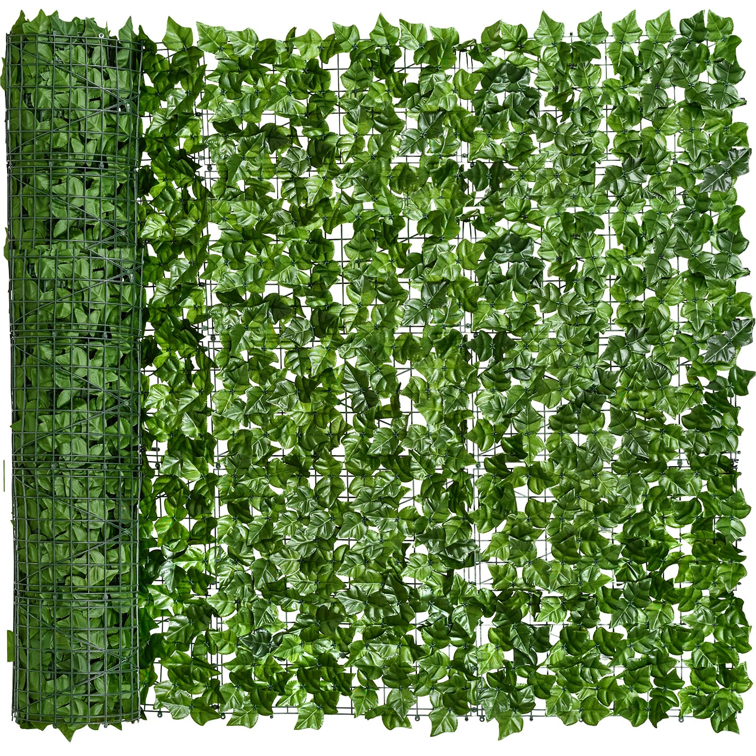 Dearhouse Artificial Faux Ivy Hedge Privacy Fence Wall Screen, 177.1 * 39.3Inch Leaf And Vine Decoration For Outdoor Garden Home