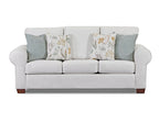 American Furniture Classics Beaujardin Sleeper with Four Throw Pillows Sofas, Soft Washed Cream Tweed