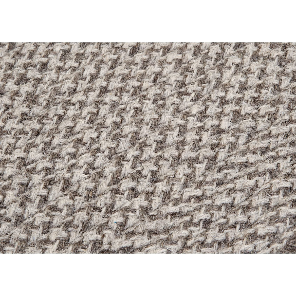 Natural Wool Houndstooth Square Rug, 6-Feet, Latte