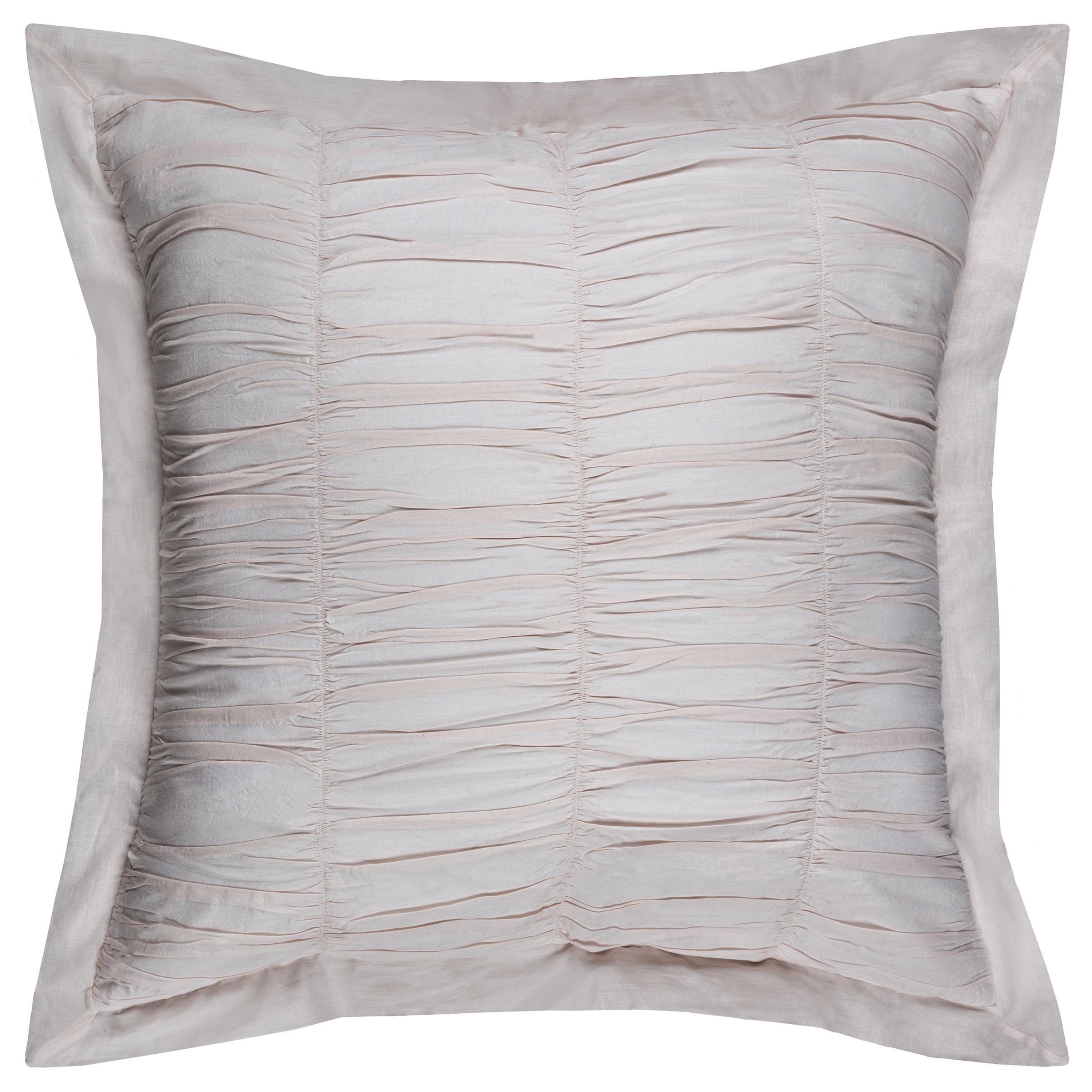 Rizzy Home | T09953 | Euro Sham | 26"x26" Pink/Red/Neutral Solid Textural