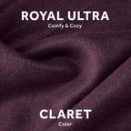 Sunbeam Heated Electric Blanket, King Size 90" x 100", Royal Ultra Fleece, 12 Heat Settings, Claret, Model 32810037