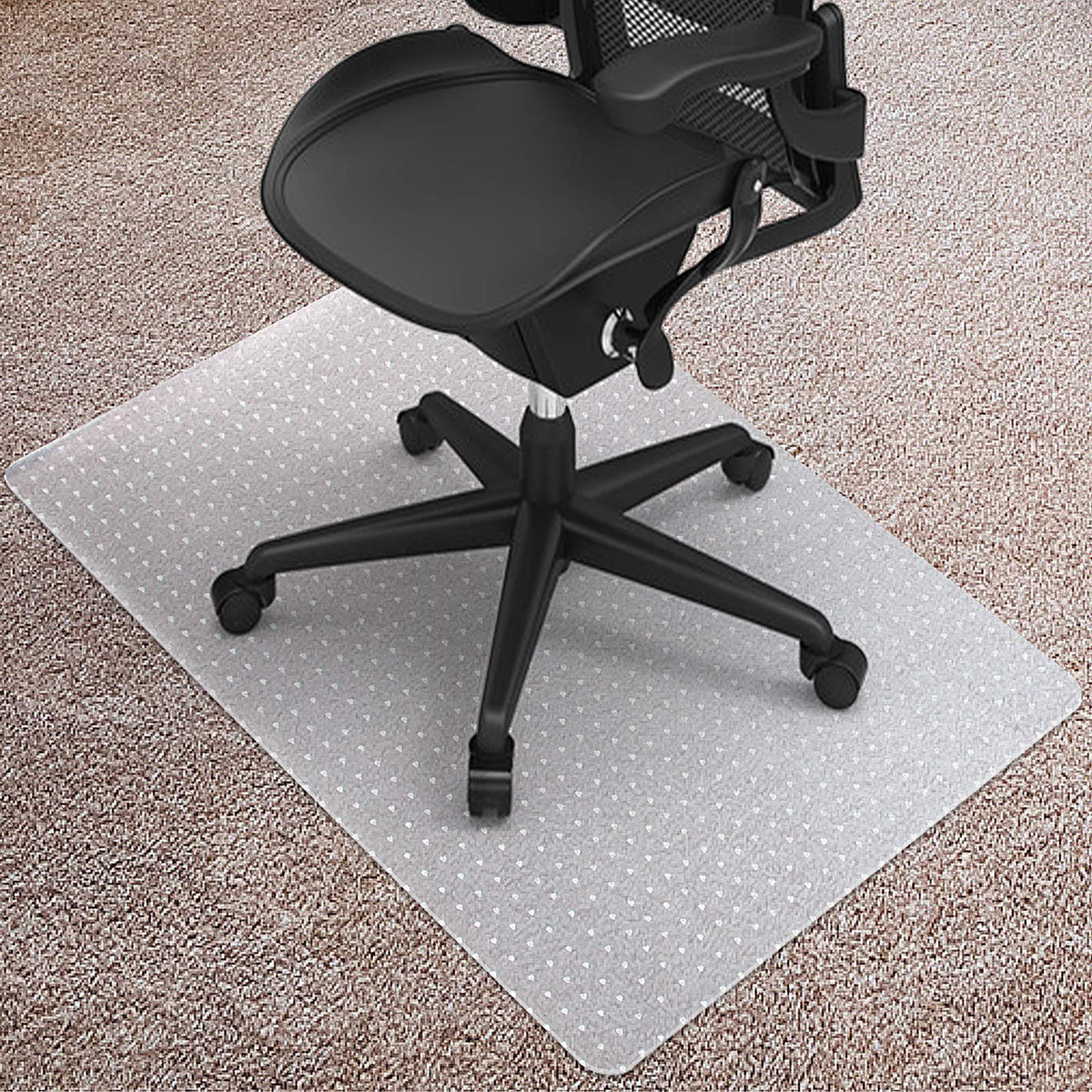 Kuyal Desk Chair Mat For Carpet, 30 ' ' X 48 ' ' Rectangle Transparent Mats For Chairs Good For Desks, Office And Home, Easy Gli