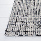 Safavieh Abstract Collection Area Rug - 8' X 10', Dark Grey & Ivory, Handmade Wool, Ideal For High Traffic Areas In Living Room,