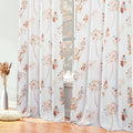 Xtmyi Fall Living Room Curtains 63 Inch Length 2 Panels,Floral Design 80% Black Out Block Heat Light Blocking Room Darkening Win