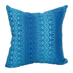 Blazing Needles Square Polyester Jacquard Throw Pillow, 17", Torero Rivier