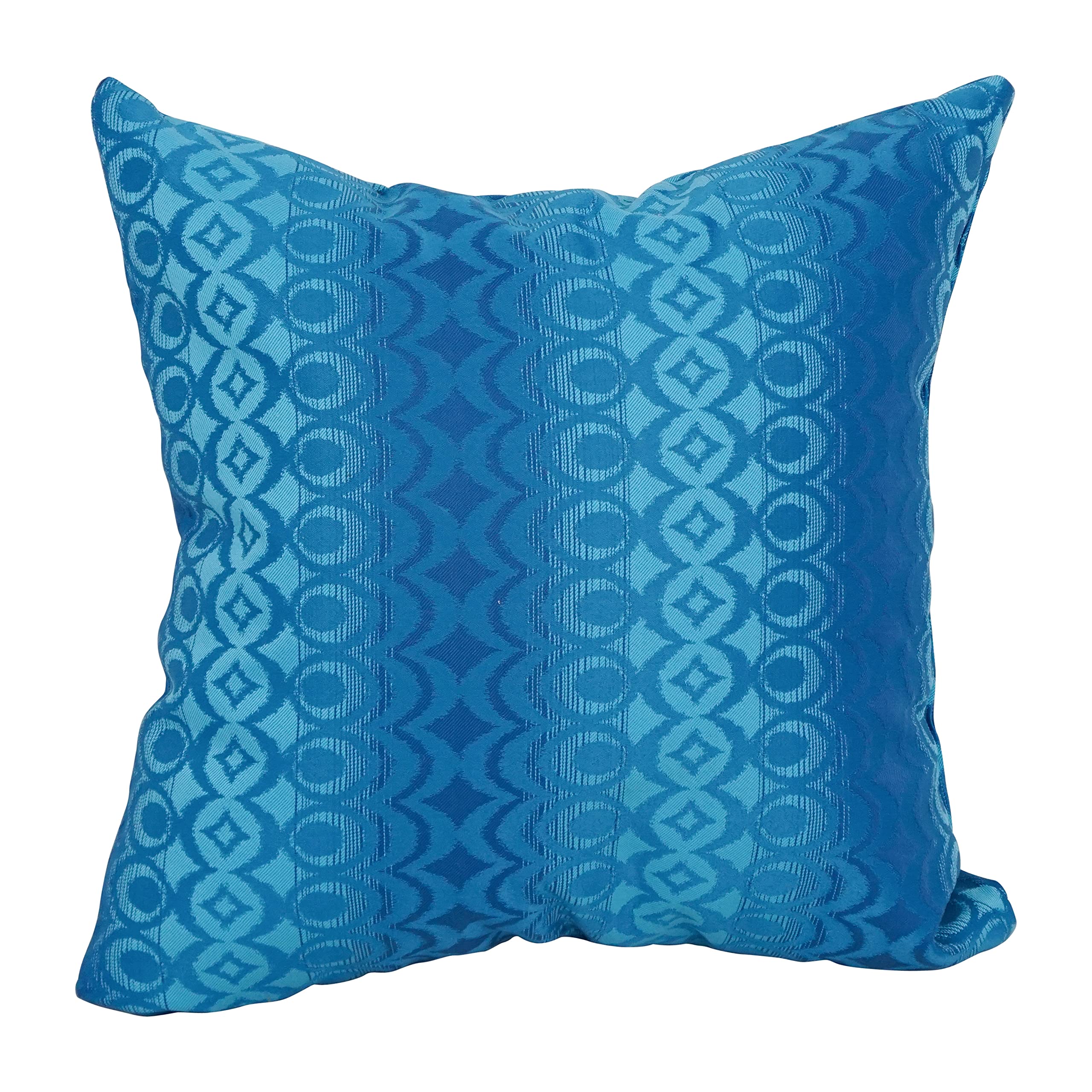 Blazing Needles Square Polyester Jacquard Throw Pillows, 17&quot;, Torero Rivier 2 Count