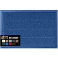 Gorilla Grip Dirt Grabber Mesh Door Mat, Low-Profile, Stain And Fade Resistant Heavy Duty Quick Dry Striped Doormat, Mats For Indoor Outdoor Entry, Shoe Scraper, Garage Entrance Mat, 47X35, Blue