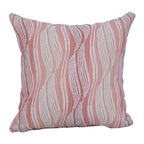 Blazing Needles Square Polyester Jacquard Throw Pillow, 17", Clove Blush