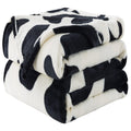 Cuddly Blanket Queen Size, Fluffy Fleece Blanket, Warm And Soft Blanket With Striped Pattern For Queen Full Bed, 90X90 Inches,As